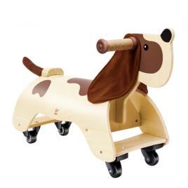 Jucarie din lemn ride-on catelus hape