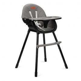 Scaun de masa copii momi reki, piele ecologica, black