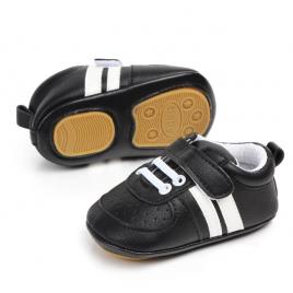 Adidasi bebelusi cu dungi albe (marime disponibila: 3-6 luni (marimea 18