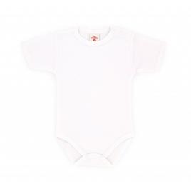 Body alb cu manecute scurte (marime disponibila: 2 ani)