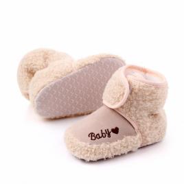 Cizmulite crem cu blanita - baby (marime disponibila: 6-9 luni (marimea 19