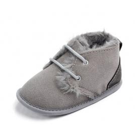 Ghetute imblanite - gri (marime disponibila: 3-6 luni (marimea 18 incaltaminte))