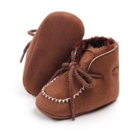 Ghetute imblanite cu siret - maro inchis (marime disponibila: 9-12 luni