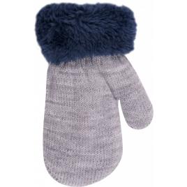 Manusi imblanite cu blanita (marime disponibila: 0-6 luni, culoare: bleumarine)