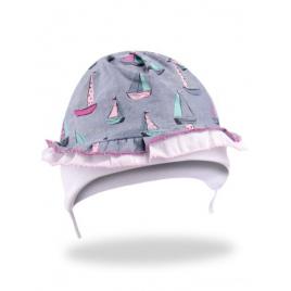 Palariuta pentru bebelusi - model barcute (marimi palarii - sepci: 0-3 luni)