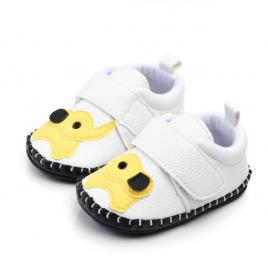 Pantofiori albi - elefantel (marime disponibila: 3-6 luni (marimea 18