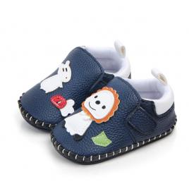 Pantofiori baietei - leul si iepurasul (marime disponibila: 3-6 luni (marimea