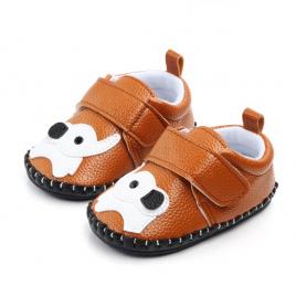 Pantofiori maro - elefantel (marime disponibila: 3-6 luni (marimea 18