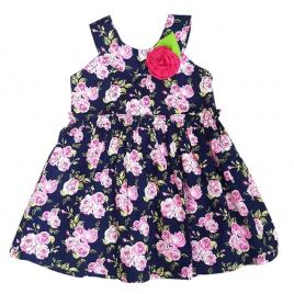 Rochita fetite bleumarine cu roz (marime disponibila: 12 luni)