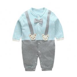 Salopeta bebe cu papion (marime disponibila: 12-18 luni (marimea 21