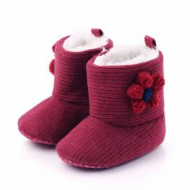 Cizmulite visinii - floricica crosetata (marime disponibila: 9-12 luni (marimea