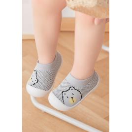 Mocasini gri - teddy (marime disponibila: marimea 24)