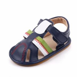 Sandalute bleumarine cu barete pentru baietei (marime disponibila: 3-6 luni