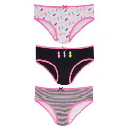 Set de trei chilotei pentru fetite (marime disponibila: 7-8 ani)