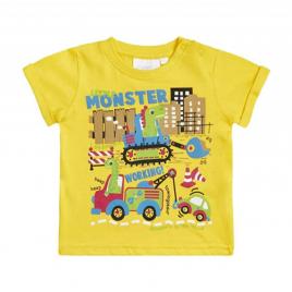 Tricou baietei - little monster (marime disponibila: 6-9 luni (marimea 19