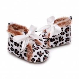 Ghetute albe imblanite - animal print (marime disponibila: 6-9 luni (marimea 19