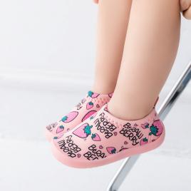 Mocasini roz - capsunele (marime disponibila: marimea 24)