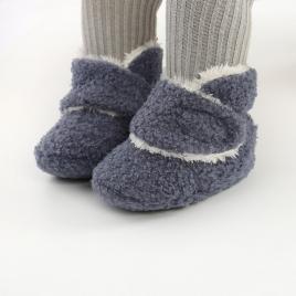 Cizmulite gri pentru bebelusi - lola (marime disponibila: 3-6 luni (marimea 18