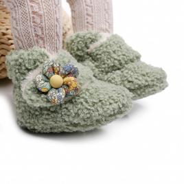 Cizmulite vernil pentru fetite - floricica (marime disponibila: 3-6 luni