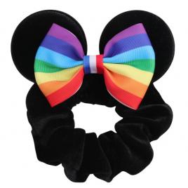 Elastic de par din catifea cu urechise si fundita - model 11