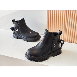 Ghete negre neimblanite, pentru fetite (marime disponibila: marimea 35)
