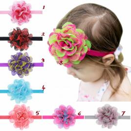 Bentita cu floare franjurata (marime disponibila: 0-12 luni, model: 7)