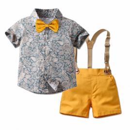 Costum elegant pentru baietei - green (marime disponibila: 6-9 luni (marimea 19