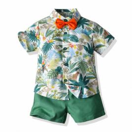 Costum elegant pentru baietei - happy jungle (marime disponibila: 9-12 luni