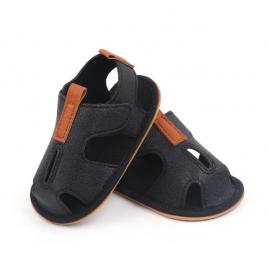 Sandale negre pentru baietei - kant (marime disponibila: 3-6 luni (marimea 18
