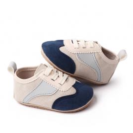 Adidasi crem cu bleumarine si gri - sporty (marime disponibila: 3-6 luni