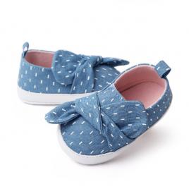 Balerini denim pentru fetite (marime disponibila: 3-6 luni (marimea 18
