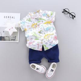 Costumas pentru baietei - robo dino (marime disponibila: 6-9 luni (marimea 19