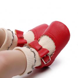 Pantofiori rosii pentru fetite - bella (marime disponibila: 3-6 luni (marimea