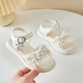 Sandale ivoire cu perlute - anabella (marime disponibila: marimea 32)