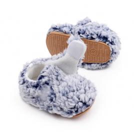 Botosei albastru cu alb - pufosila (marime disponibila: 6-9 luni (marimea 19
