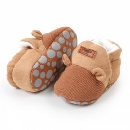 Botosei maro imblaniti pentru baietei (marime disponibila: 3-6 luni (marimea 18
