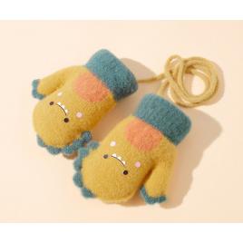 Manusi imblanite pentru bebelusi - dino (marime disponibila: 6-12 luni (marimea