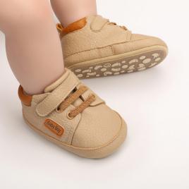 Pantofiori crem pentru baietei - baby boy (marime disponibila: 3-6 luni
