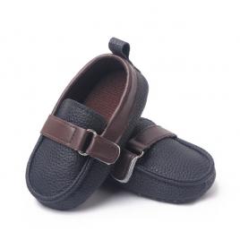 Pantofiori negri tip mocasini - beldy (marime disponibila: 3-6 luni (marimea 18