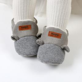 Botosei gri imblaniti pentru baietei (marime disponibila: 3-6 luni (marimea 18