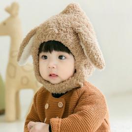 Caciulita maro pentru bebelusi - bunny (marime disponibila: 6-9 luni (marimea