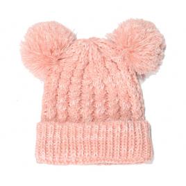 Caciulita roz somon crosetata pentru fetite - lolita (marime disponibila: 18-24