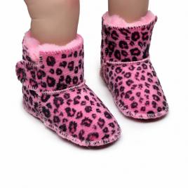 Cizmulite roz animal print - season (marime disponibila: 3-6 luni (marimea 18
