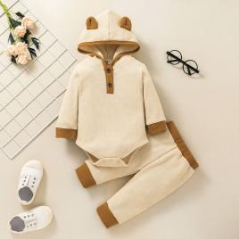 Compleu crem pentru baietei (marime disponibila: 9-12 luni (marimea 20