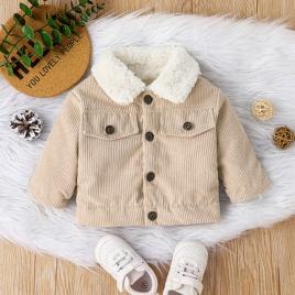 Jacheta crem imblanita din reiat (marime disponibila: 9-12 luni (marimea 20