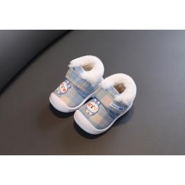 Pantofi imblaniti bleu - fashion bunny (marime disponibila: 6-9 luni (marimea
