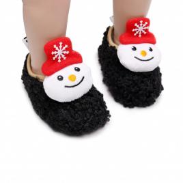 Botosei negri din blanita - omul de zapada (marime disponibila: 3-6 luni