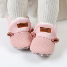 Botosei roz imblaniti pentru fetite (marime disponibila: 3-6 luni (marimea 18