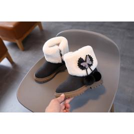 Cizme negre imblanite - fluturas (marime disponibila: marimea 24)