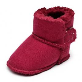 Cizmulite rosii imblanite - season (marime disponibila: 3-6 luni (marimea 18
